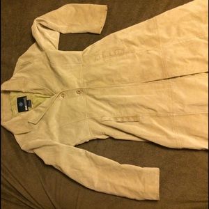 Available! Blue Asphalt leather / Suede coat